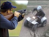Quad Biking and Clay Shooting for 3